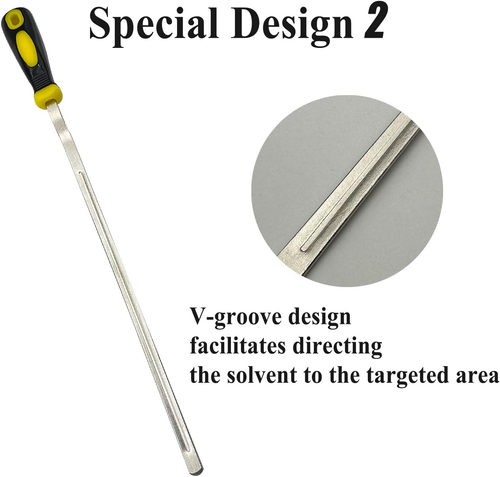 V-Groove Golf Grip Removal Tool, 11" for Standard Length Swinging Grips, Grip Re - Picture 4 of 12