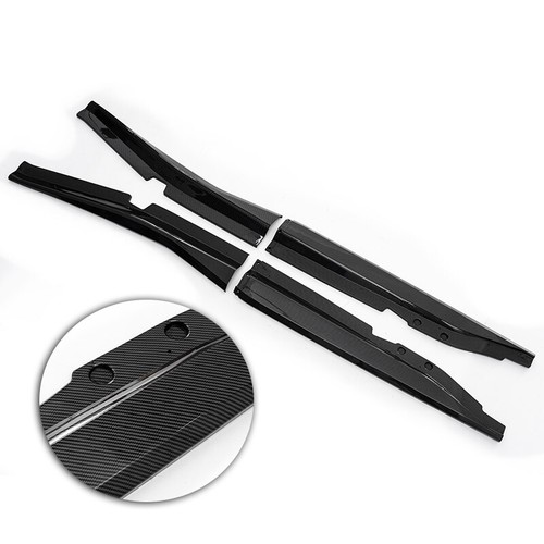 Side Skirts Extensions Rocker Panel Carbon ABS For 2014-2019 Chevy Corvette C7 - Picture 5 of 12