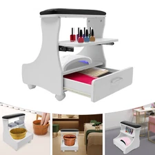 Foot Rest Pedicure Manicure Funiture Footbath Stool with Wheels, Trolley