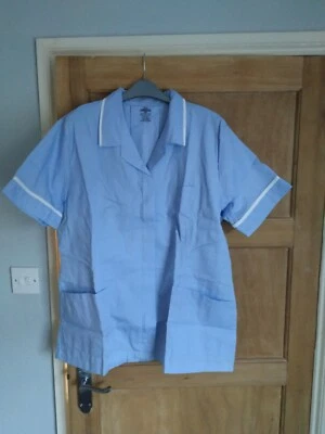 Smart Uniform Nurse Carer Health Tunic SDF131300 Light Blue/White