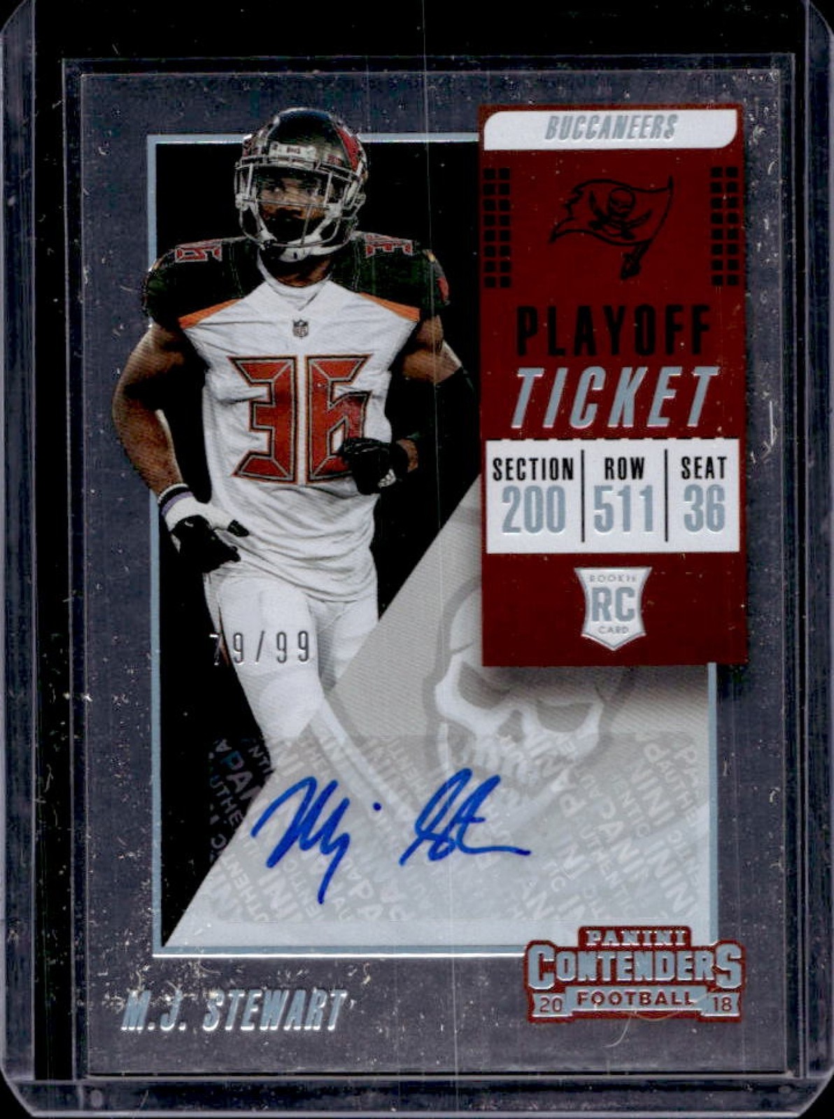 MJ Stewart Panini Contenders #160 Autograph-Playoff Ticket