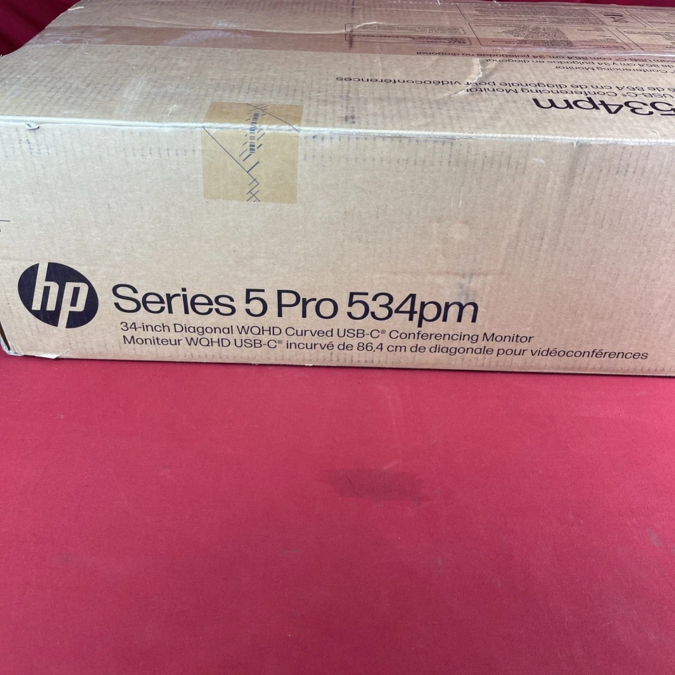 HP Series 5 Pro (534PM) 34" WQHD USB-C Conferencing Curved Monitor - Brand New! - Image 2 of 4