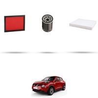 Hoffcar Wartungsset - 3 Filter Kompatibel Mit Nissan Juke (F15, F15E) 1.6 86KW