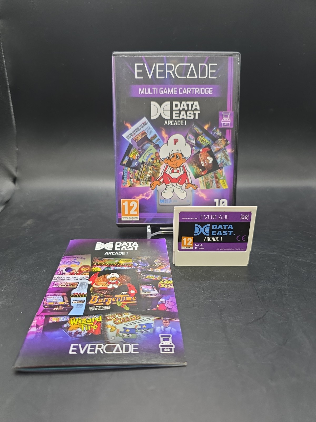 Evercade data east arcade 1 cart number  02