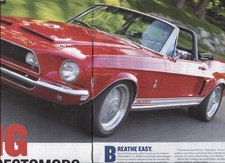 1968 Ford Mustang Shelby Gt500 Kr Convertible Modified 7 Pg Color Article