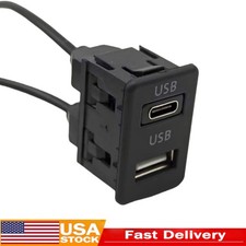 Type-C USB Port Panel Interface Extension Cable Adapter For Car Dash Flush Mount