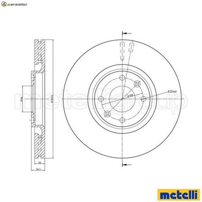 2x BREMSSCHEIBE 23-0751C FÜR CITROËN C4/X/III/PICASSO/MPV/GRAND PEUGEOT 1.5L 
