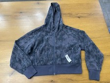 Old Navy Active Dynamic Fleece Hoodie Girls XL14-16 Charcoal/black Accents NWT 