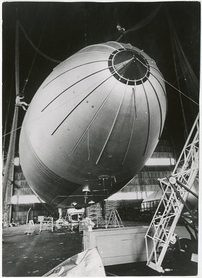 4 Pressefotos Silver Print Ballon Dirigible USA Vereinigte Staaten Circa 1960