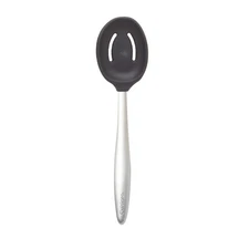 Cuisipro 8-Inch Silicone Piccolo Slotted Spoon, Black