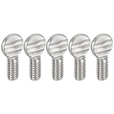 5pcs 1/4-20 x 1/2" Thumb Screws 304 Stainless Steel Fully Thread Screw