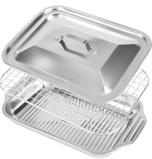 Best Small Baking Sheet Pan with Wire Rack Set 1 Pans  1 Racks Stainless Steel 