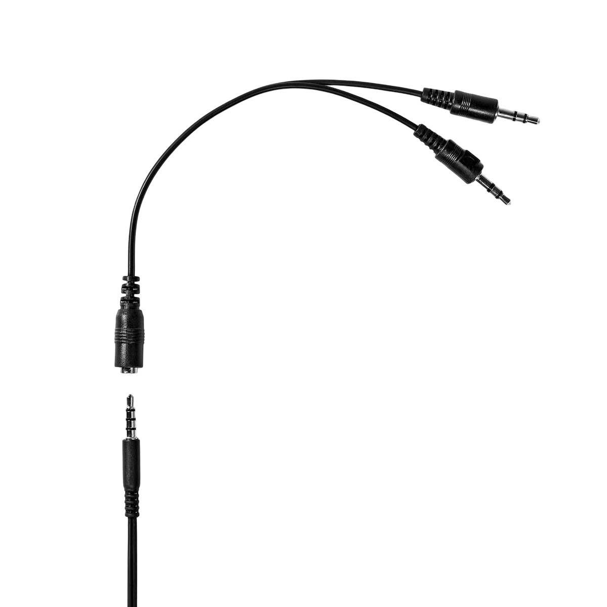 Casque PC circum-aural stéréo double jack 3.5mm noir avec micro repliable - 4