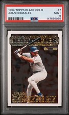 1994 TOPPS BLACK GOLD #7 JUAN GONZALEZ PSA 9