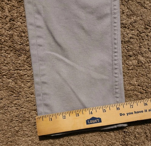 Vineyard Vines 5-Pocket Canvas Pants Mens 32x32 Gray Straight Leg Preppy Stretch - Picture 7 of 11