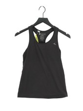 Domyos Women's T-Shirt XXS Black Polyester with Elastane Sleeveless Basic