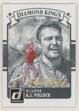2016 Panini Donruss Diamond Kings Press Proof Gold /99 AJ Pollock #1 7kj
