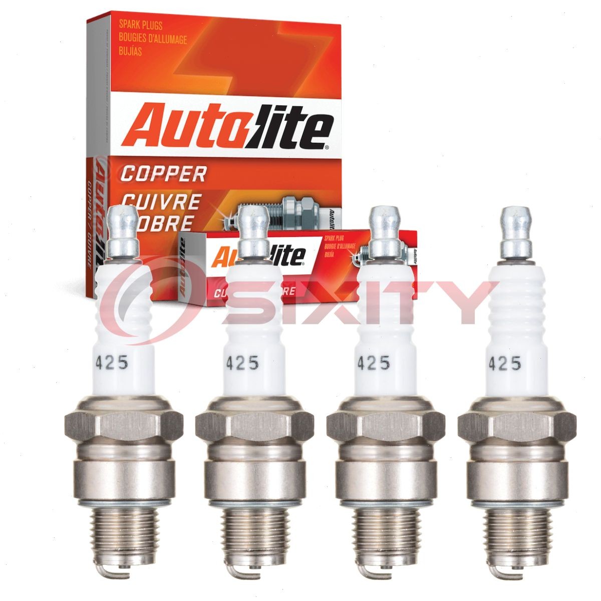 4 pc Autolite Copper Core Spark Plugs for 1946-1951 Skoda 1101 Ignition uk
