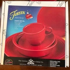 NEW Fiesta SCARLET Red 5 pc 1 Place Setting 830 326 Colorful Dish Set USA Made