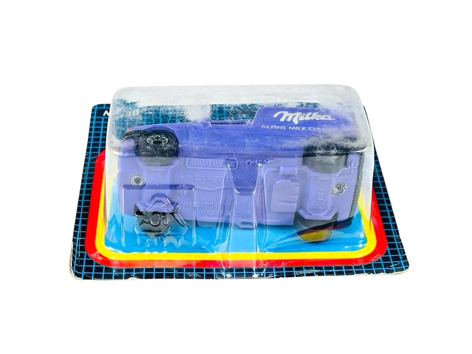 Matchbox Superfast MB-38 Milka Alpine Chocolate Ford Courier - Blue Grid Card - Image 3 of 4