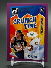 2025 Donruss WNBA Crunch Time Press Proof Purple ARIKE OGUNBOWALE Dallas Wings