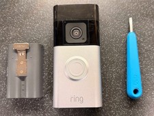 Ring Battery Doorbell Plus - Satin Nickel Model 5F77E9