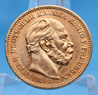 Preussen 20 Mark 1888 A Wilhelm I. 7 96 Gramm 900 Gold Vz Jaeger 246