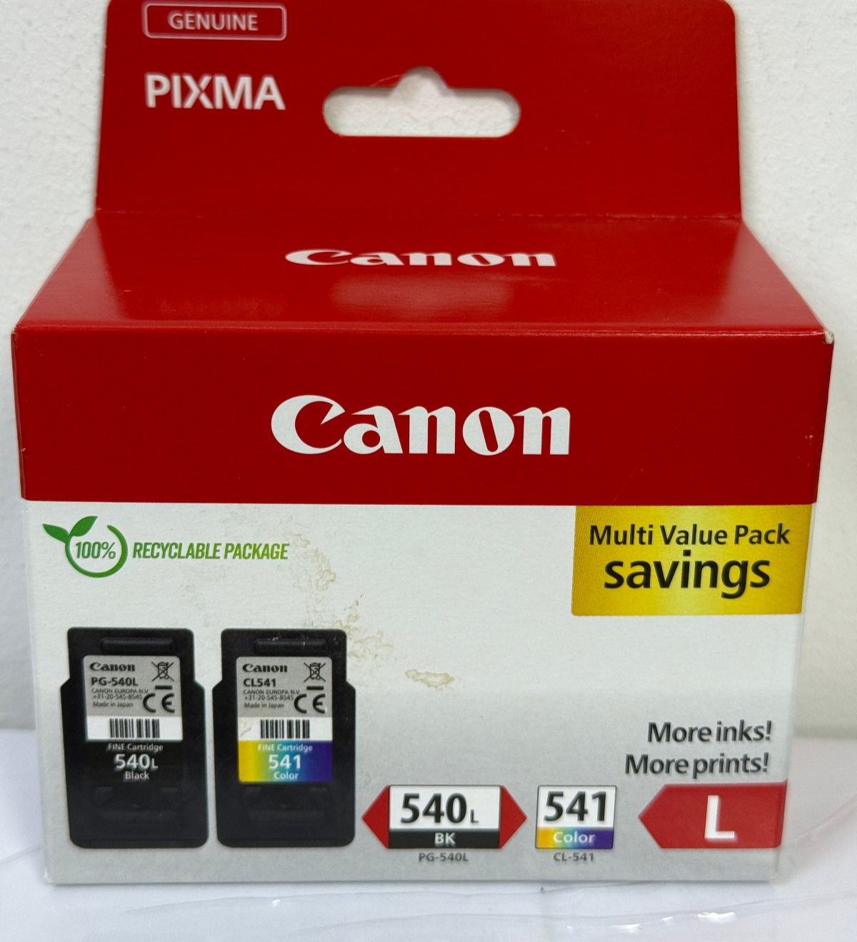 Canon PG-540L / CL-541XL Genuine Ink Cartridges for Pixma MX475 - Image 3
