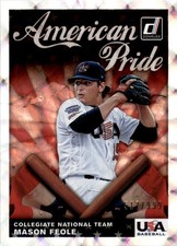 2019 DONRUSS AMERICAN PRIDE DIAMOND MASON FEOLE /999 USA #AP7 EX-EXMT+