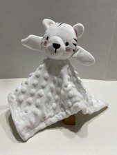 White Tiger Brown Stripes MINKY DOT Security Blanket Lovey NWOT 11 x 11