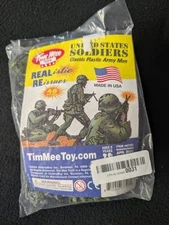 TIM MEE TOYS UNITED STATES SOLDIERS CLASSIC GREEN ARMY MEN ACTION FIGURES USA...