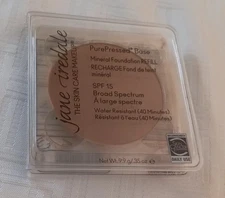 Jane Iredale Pure Pressed Base Mineral Foundation Refill Cognac .35 oz New