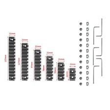 M-LOK Rail Section 3 5 7 9 11 13 Slot Picatinny Rail 6061 Aluminum MLOK