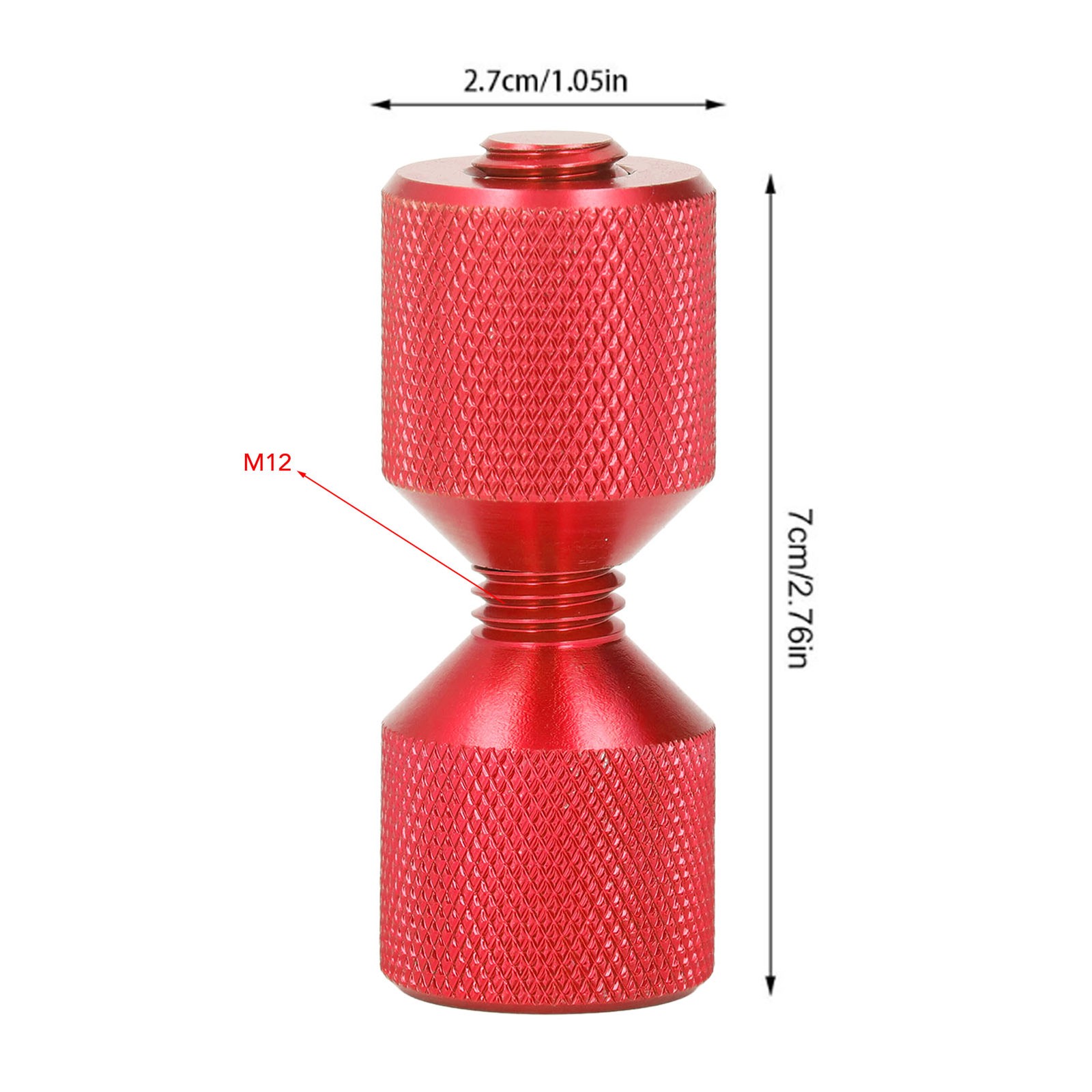_2pcs Flange Alignment Pin Anodize Aluminium 1‑1/8in Flange Double Hole Pins Set