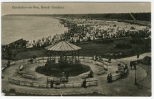 Gorleston on Sea Beach and Gardens Norfolk Vintage Postcard #549