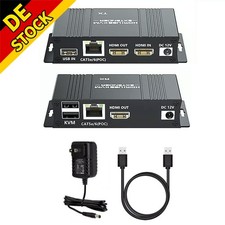 60M HDMI USB KVM Extender Splitter Loop POC über Ethernet Cat5e/6 1080P RJ45