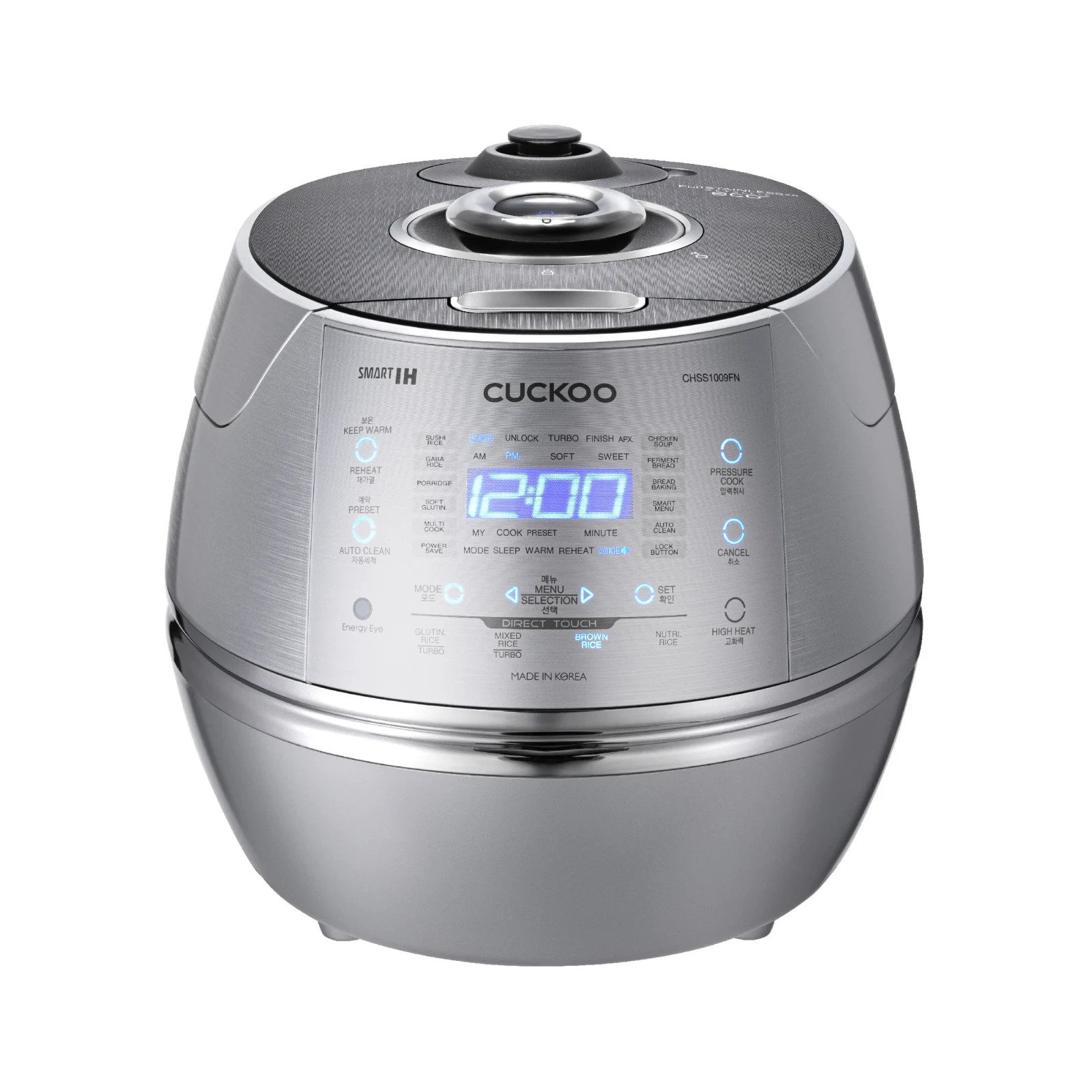 CUCKOO 10-Cup IH Pressure 17 Menu Options Rice Cooker (CRP-CHSS1009F)