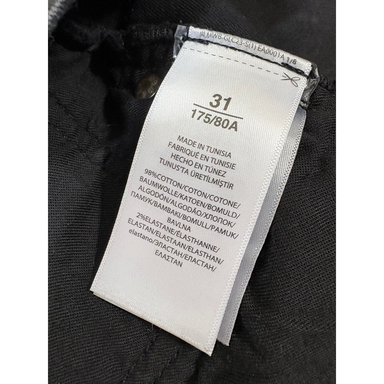 Polo Ralph Lauren The Tompkins Skinny Jeans Black Lace Up Detail Mens 31x28 thumbnail 11