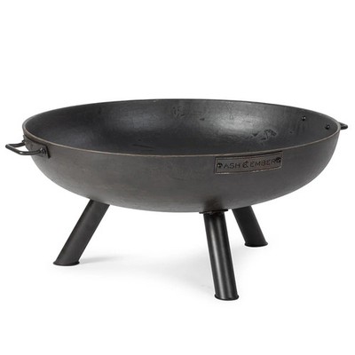 Ash & Ember 36'' Ellipse Fire Pit, Heavy-Duty Cast Iron with High-Temp Paint