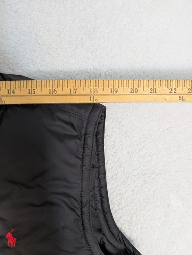 Polo Ralph Lauren Mens 80% DOWN FULL ZIP Vest Size Large  L Black WARM Puffer  - Picture 4 of 6