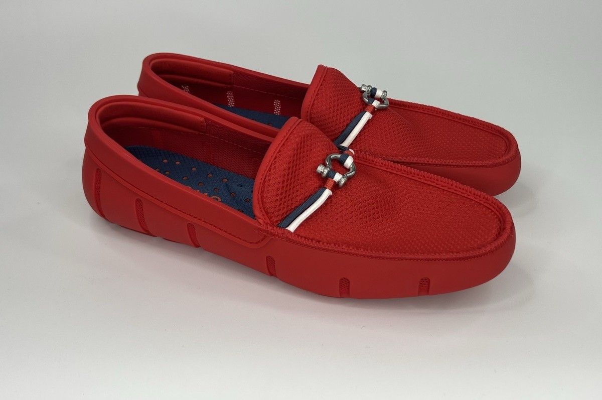 SWIMS Riva Red Loafers Shoes Men display picture 3