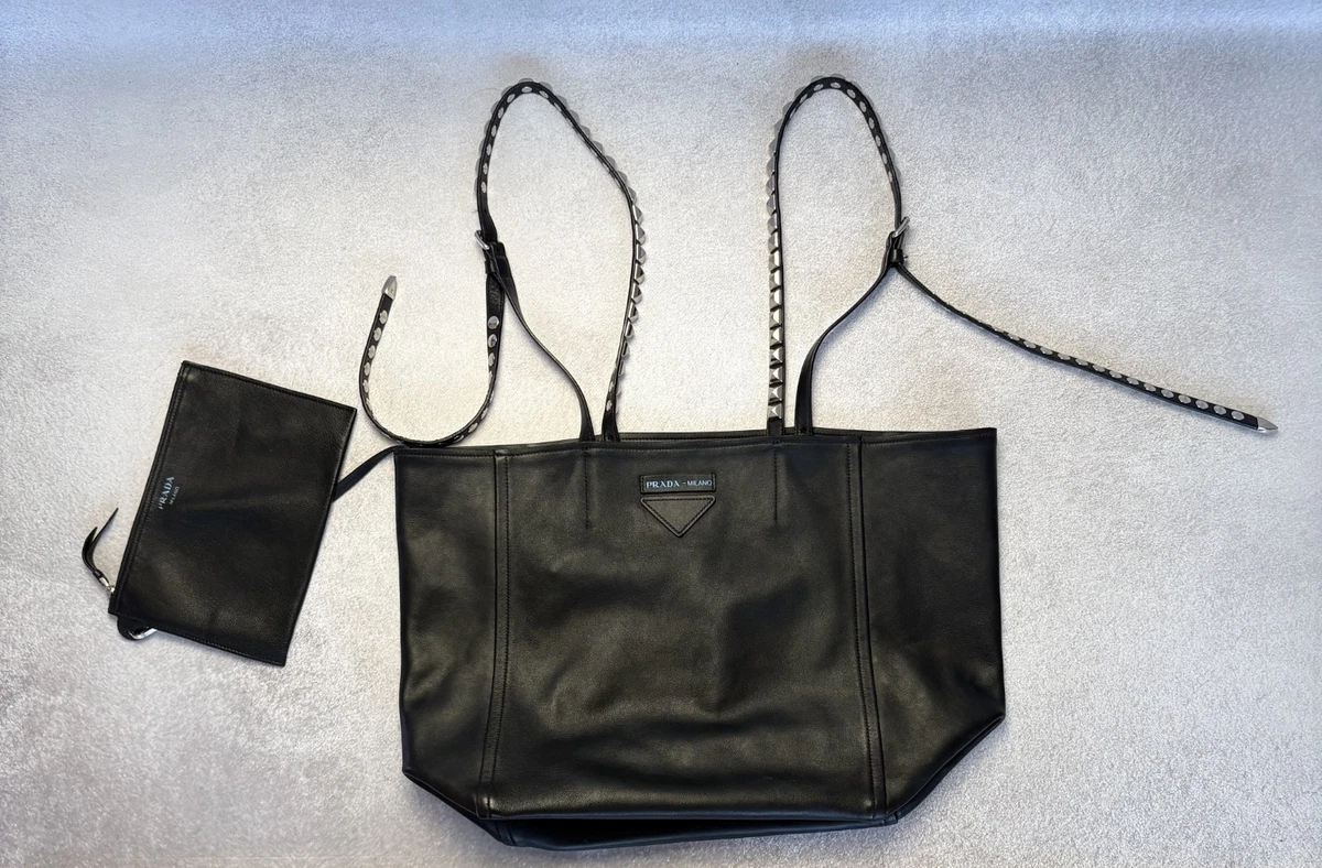 PRADA Etiquette bagレザー トートバッグ ブラック PRADA Etiquette Bags for sale - eBay