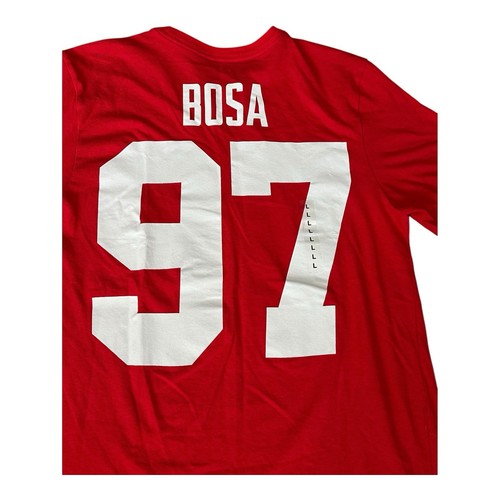 Nike Joey Bosa Ohio State Buckeyes Football T Shirt Adult Size L Red 97 NWOT - Picture 6 of 9