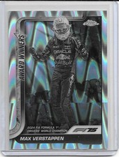 2025 Topps Chrome Formula 1 Racing Max Verstappen B&W Ray Wave Refractor #148