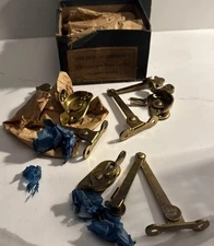 Vintage Ventilation Sash Lock 9 New Old Stock 3 Used Johnson’s Patent 1919 Brass