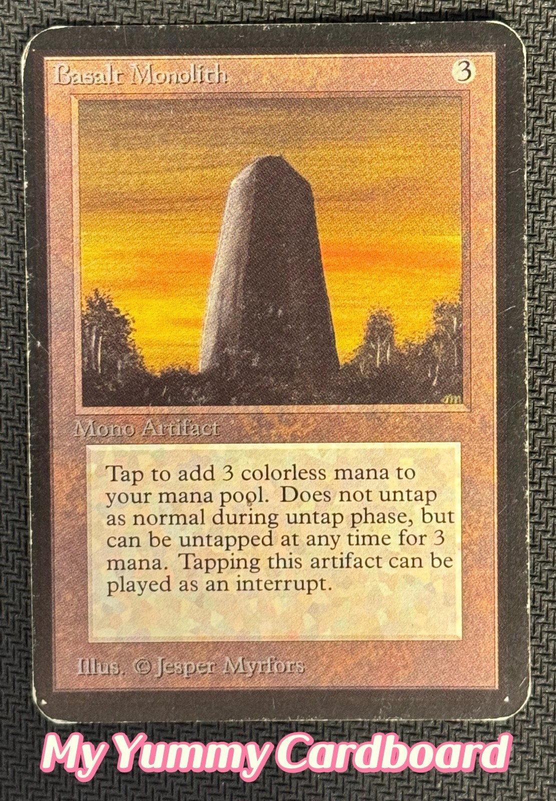 MTG Alpha Basalt Monolith — Heavily Played | Limited Edition Alpha 1993