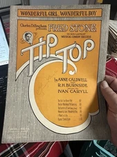 M 1920 Stage Musical Sheet Music TIP-TOP (Fred Stone) ‘Wonderful Girl’