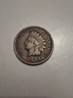 1904 Indian Head Penny Vintage 1C One Cent Coin Circulated Rare  Coin IH329