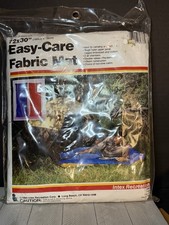 Vintage 1984 Intex Easy Care Mat 72x30 Yellow/blue Camping Pool Beach 69733