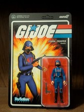 Super7 G.I. Joe ReAction Cobra Female Trooper Short Black Hair  Pink  Unpunched